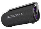 ZEBRONICS AXON 100 Portable Party Bluetooth Speaker, 90W RMS, Quad Drivers + Dual Passive Radiators, IPX5, Upto 6 Hours Playback, Rapid Charging, BT | USB | AUX | TWS, Fabric Finish, RGB, Deep Bass