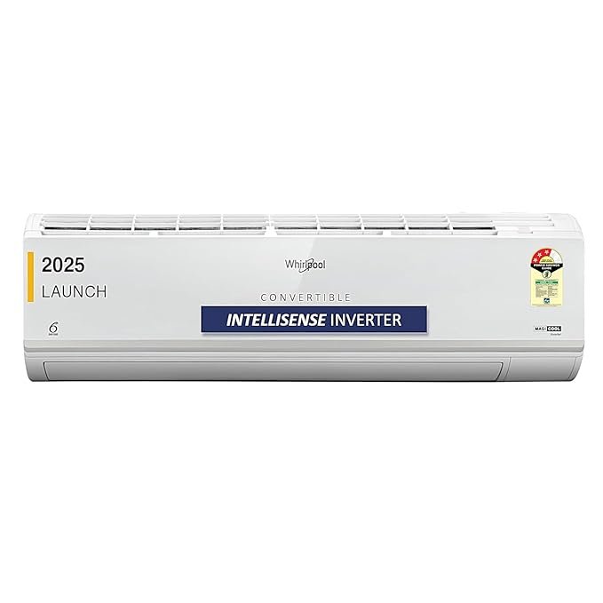 Whirlpool 1.5 Ton 3 Star, Magicool Inverter Split AC (MAGICOOL 15T 3S INV CNV S5K2PP0, Copper, Convertible 4-in-1 Cooling Mode, HD Filter White)